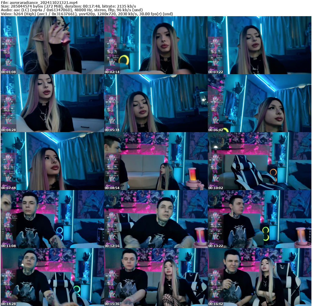 Preview thumb from auroraradiance on 2024-11-02 @ bongacams