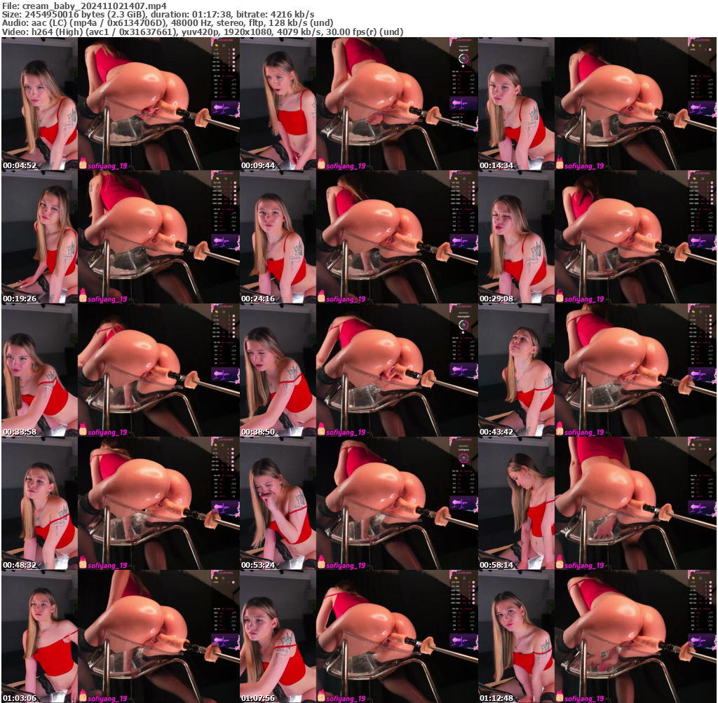 Preview thumb from cream_baby on 2024-11-02 @ bongacams