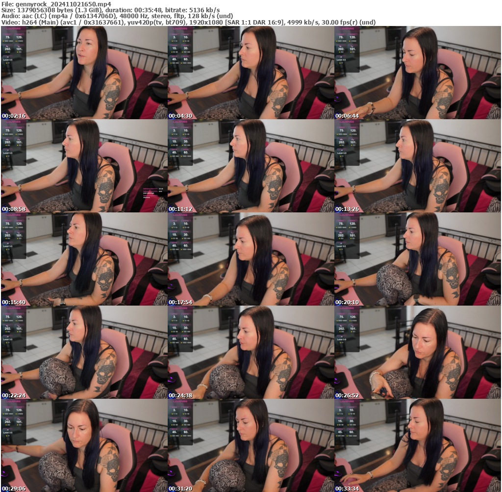 Preview thumb from gennyrock on 2024-11-02 @ bongacams