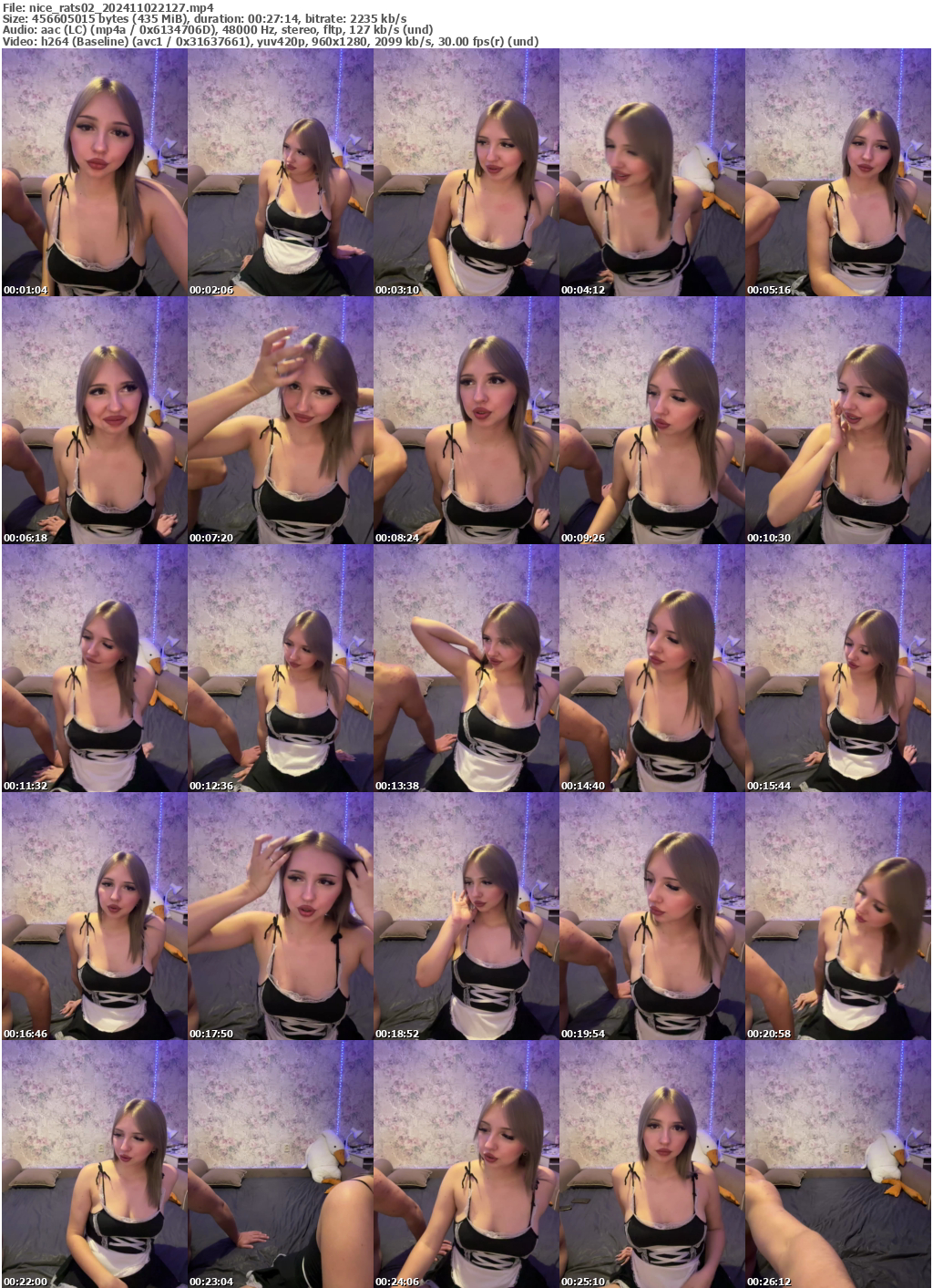 Preview thumb from nice_rats02 on 2024-11-02 @ bongacams