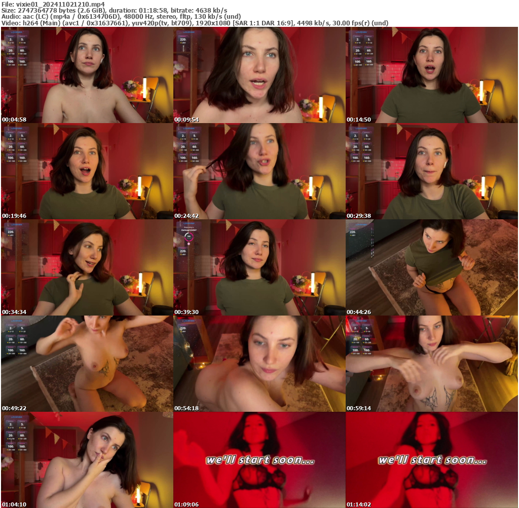 Preview thumb from vixie01 on 2024-11-02 @ bongacams