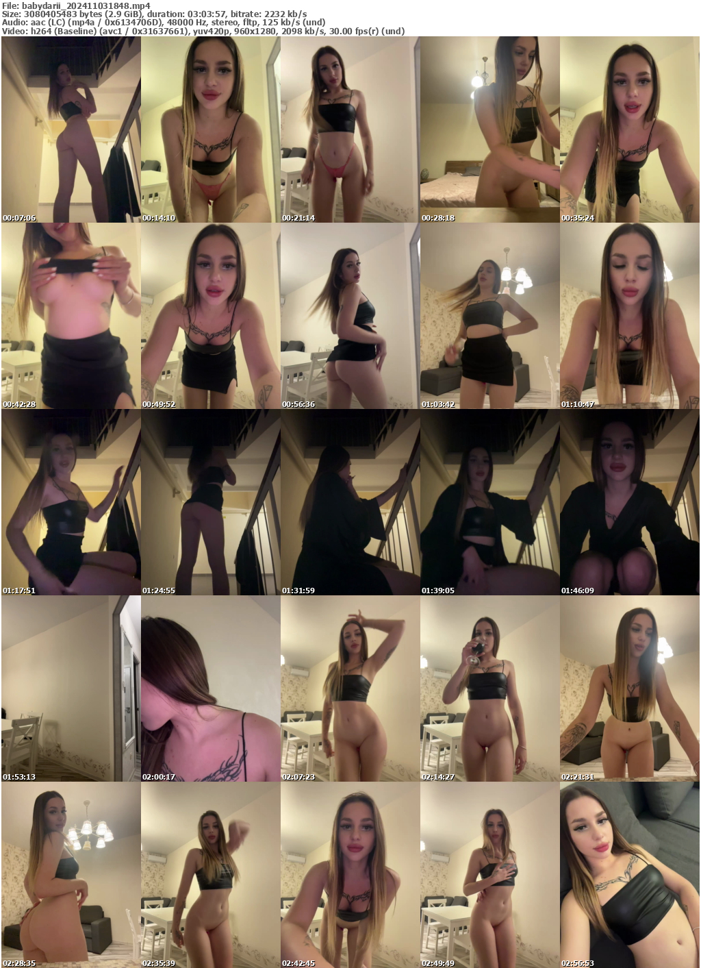 Preview thumb from babydarii on 2024-11-03 @ bongacams