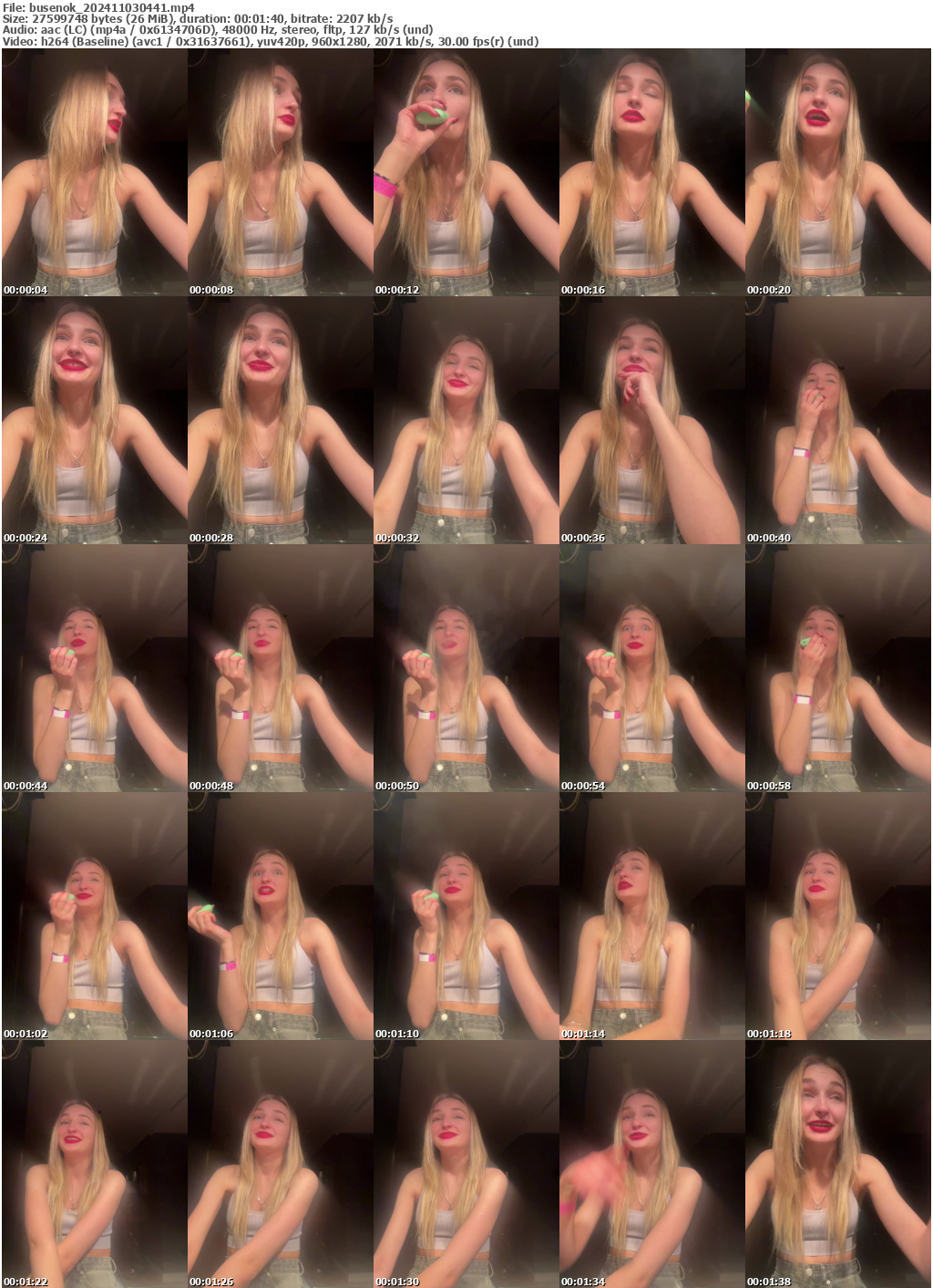 Preview thumb from busenok on 2024-11-03 @ bongacams