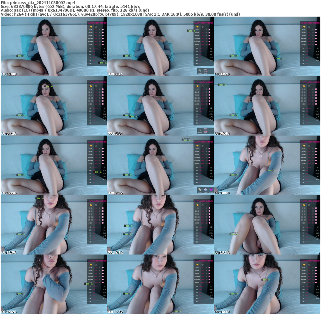 Preview thumb from princess_dia on 2024-11-03 @ bongacams