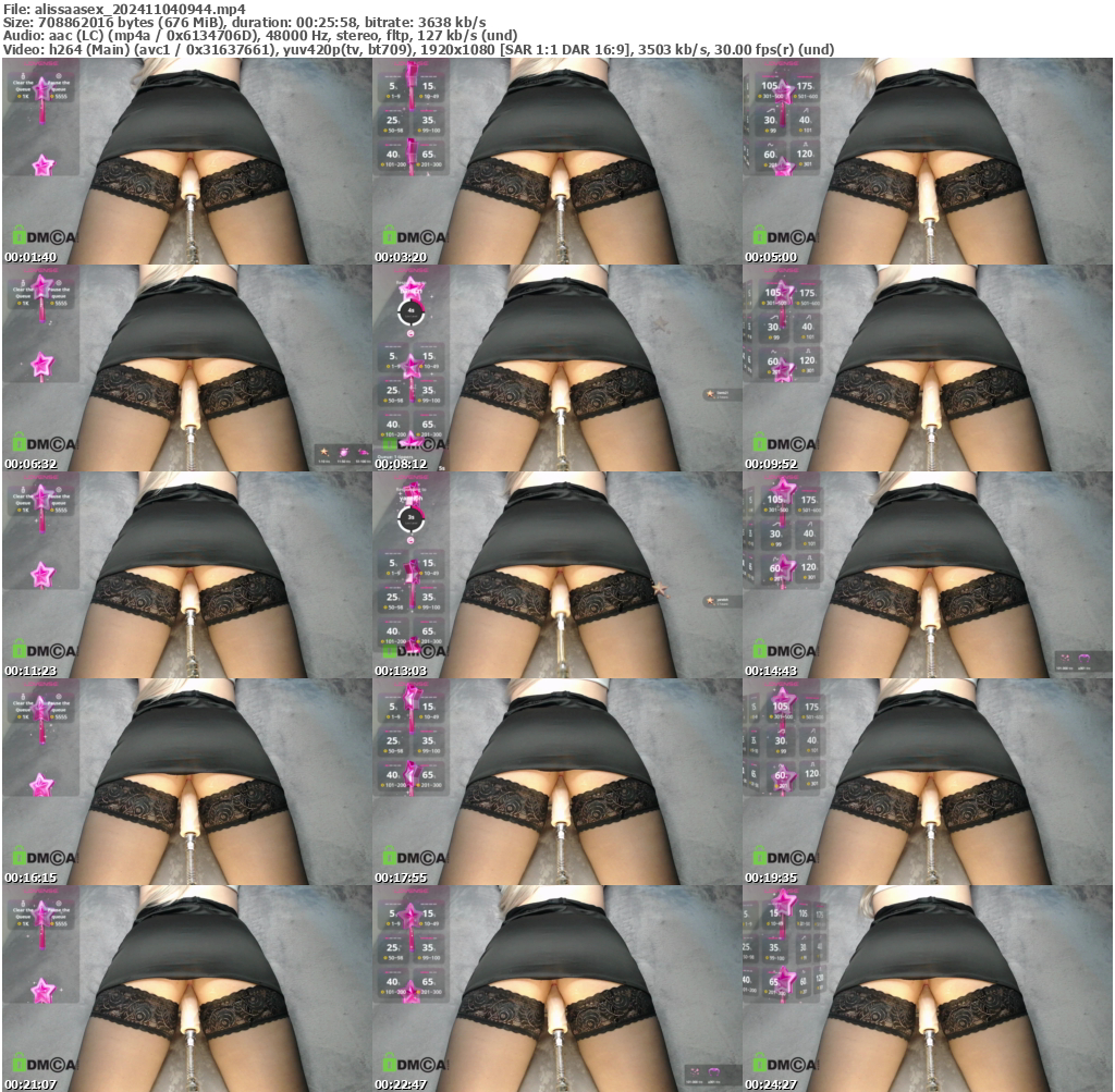 Preview thumb from alissaasex on 2024-11-04 @ bongacams