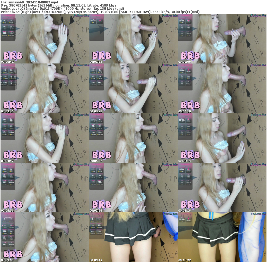 Preview thumb from annaaa69 on 2024-11-04 @ bongacams