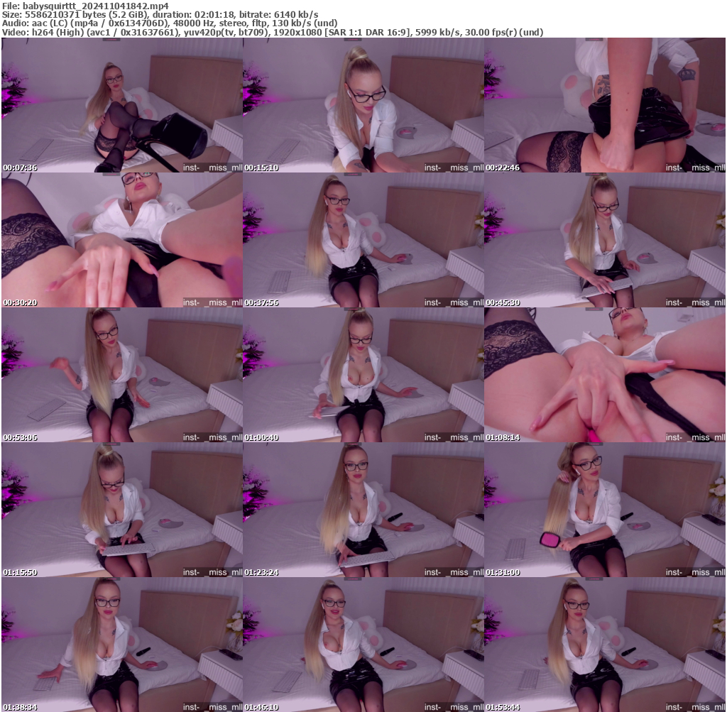 Preview thumb from babysquirttt on 2024-11-04 @ bongacams