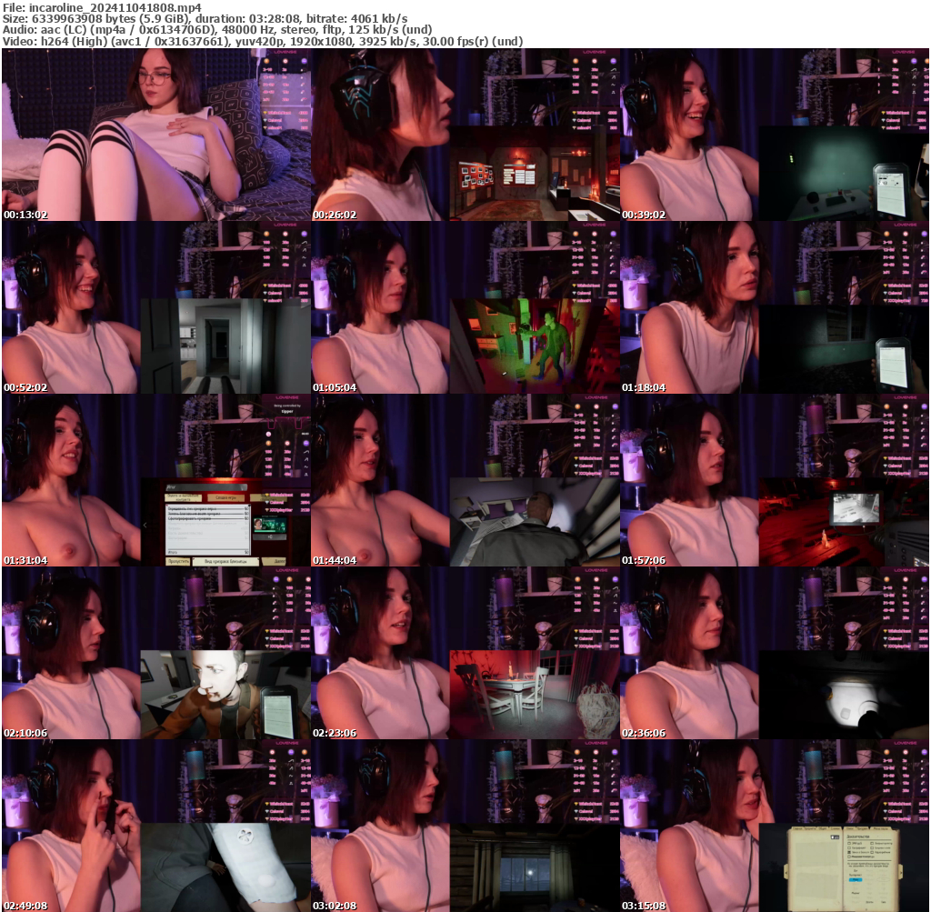 Preview thumb from incaroline on 2024-11-04 @ bongacams