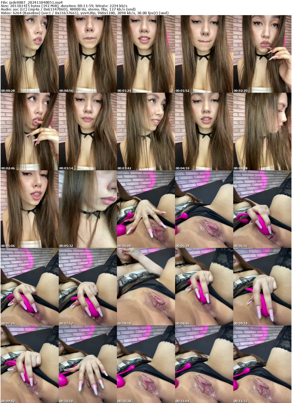 Preview thumb from jade8887 on 2024-11-04 @ bongacams