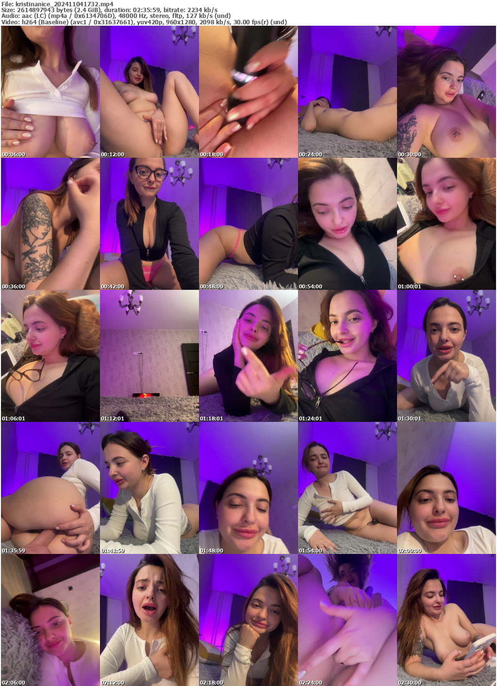 Preview thumb from kristinanice on 2024-11-04 @ bongacams