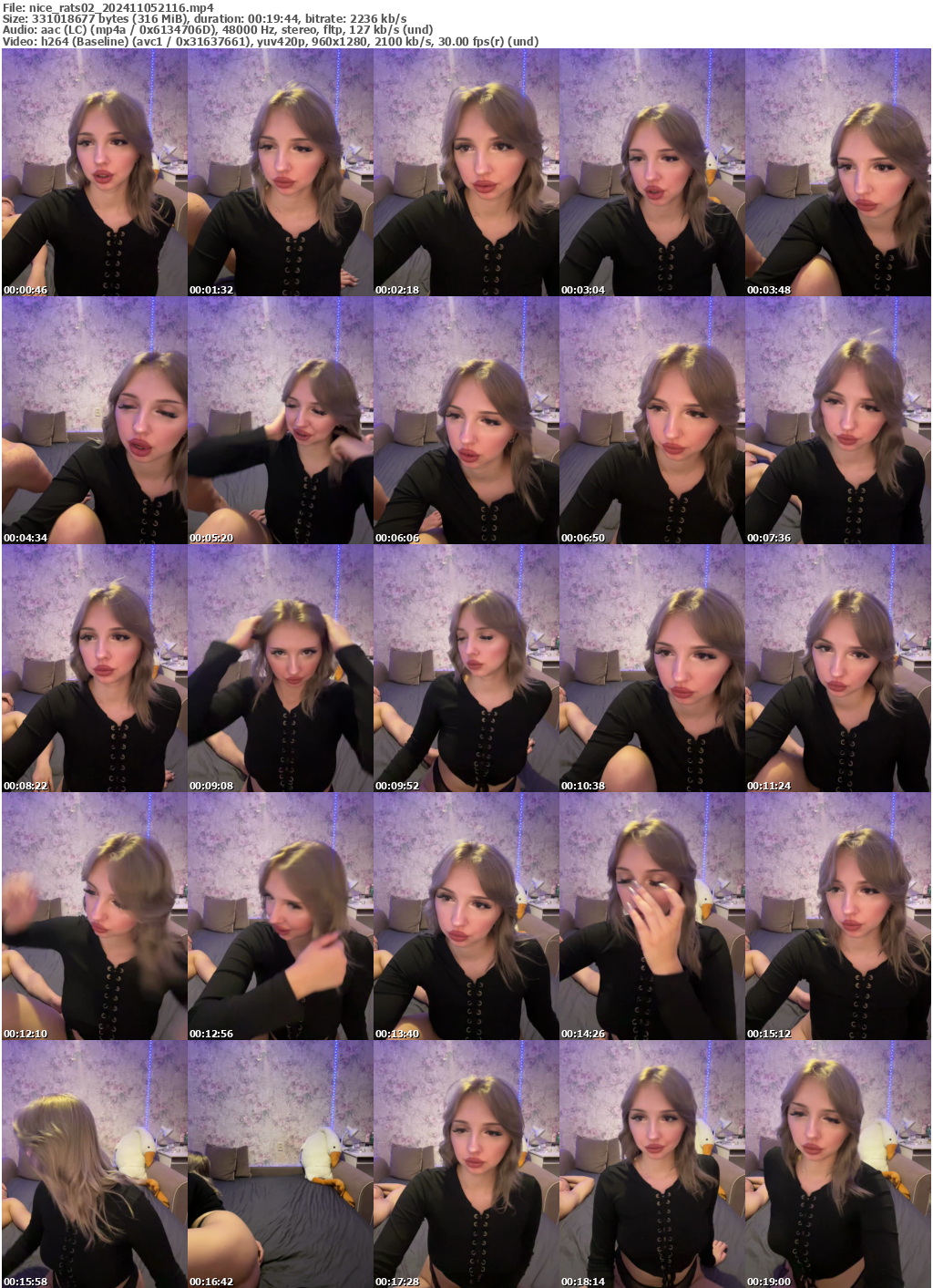 Preview thumb from nice_rats02 on 2024-11-05 @ bongacams