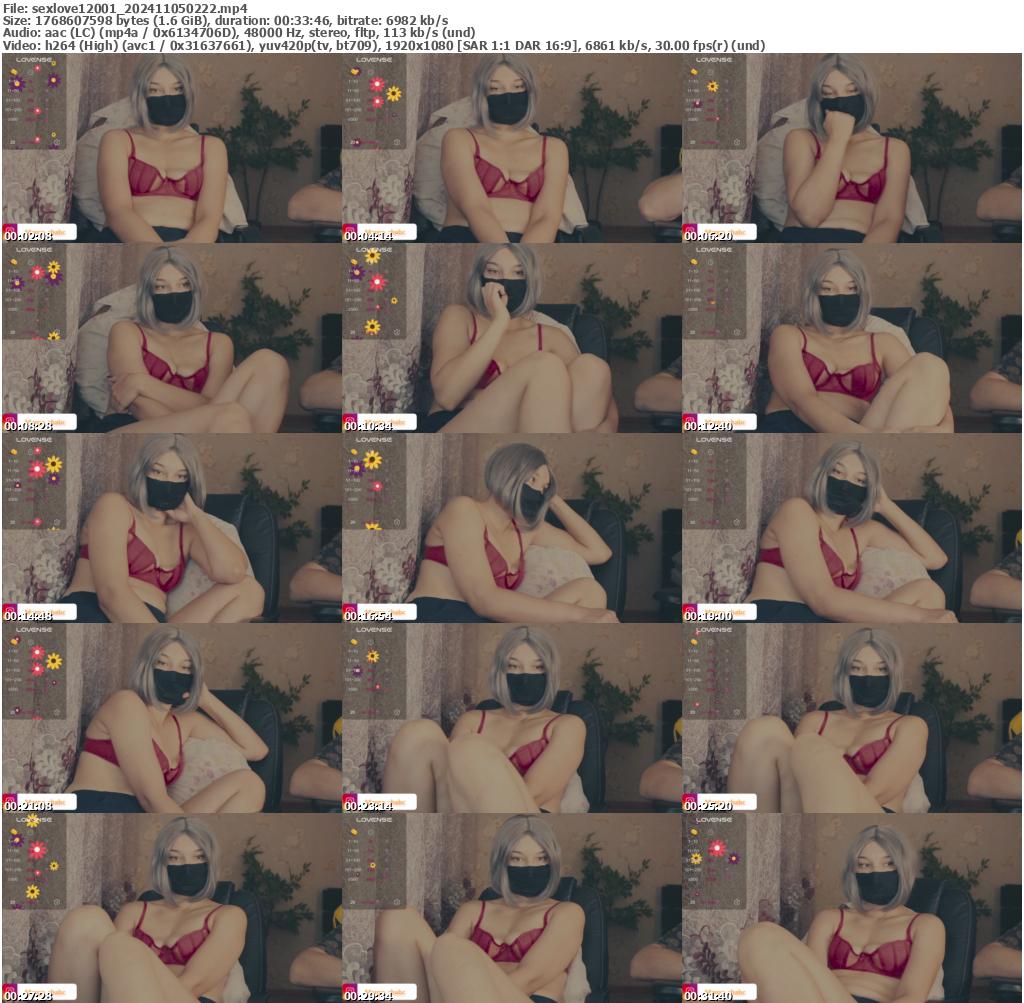 Preview thumb from sexlove12001 on 2024-11-05 @ bongacams