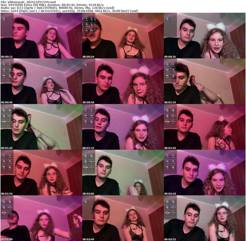 Preview thumb from viktoriaastr on 2024-11-05 @ bongacams