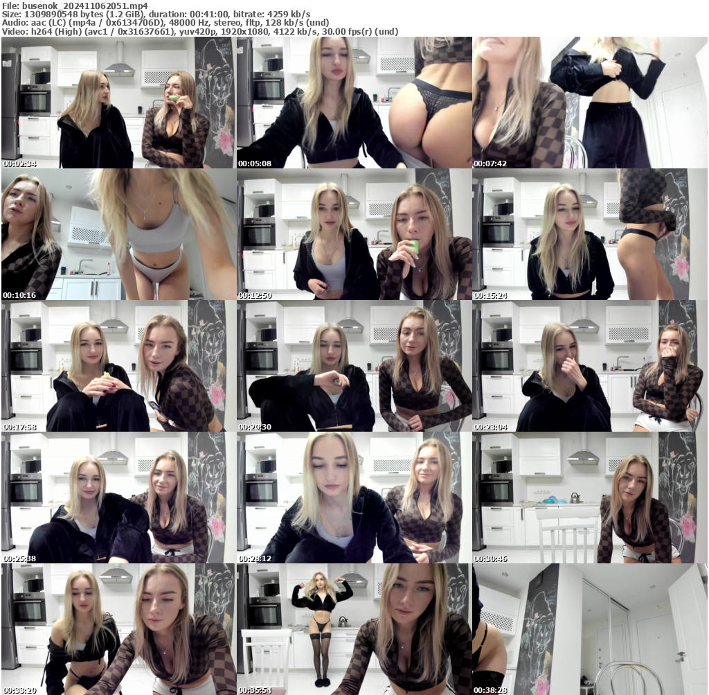 Preview thumb from busenok on 2024-11-06 @ bongacams