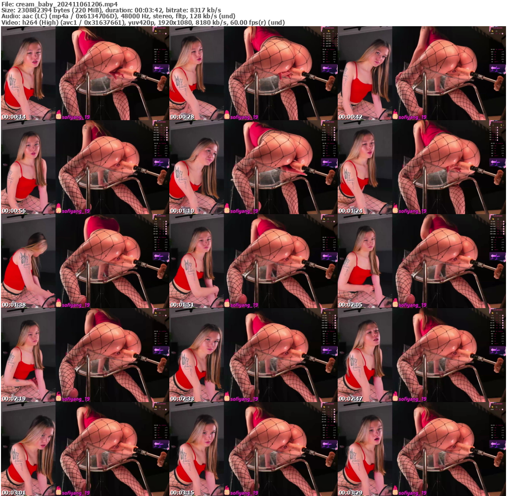 Preview thumb from cream_baby on 2024-11-06 @ bongacams