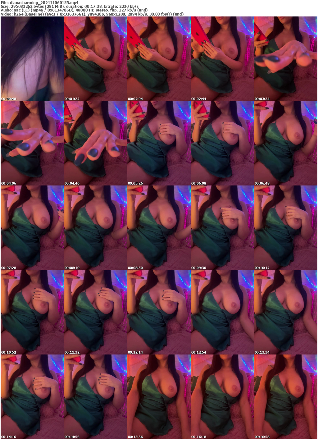 Preview thumb from dianacharming on 2024-11-06 @ bongacams