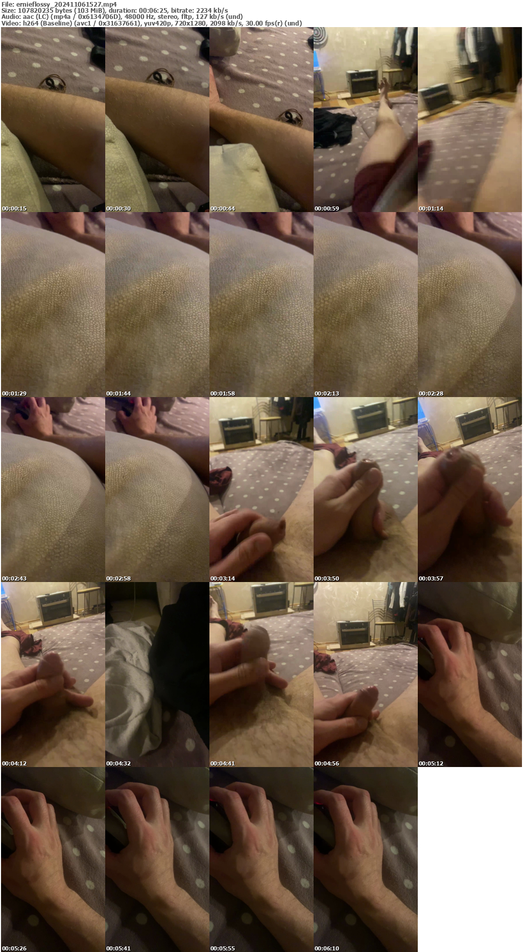 Preview thumb from ernieflossy on 2024-11-06 @ bongacams