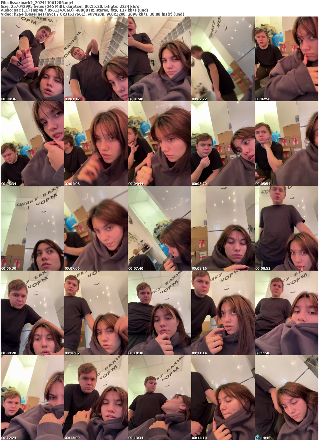 Preview thumb from lissazmark2 on 2024-11-06 @ bongacams