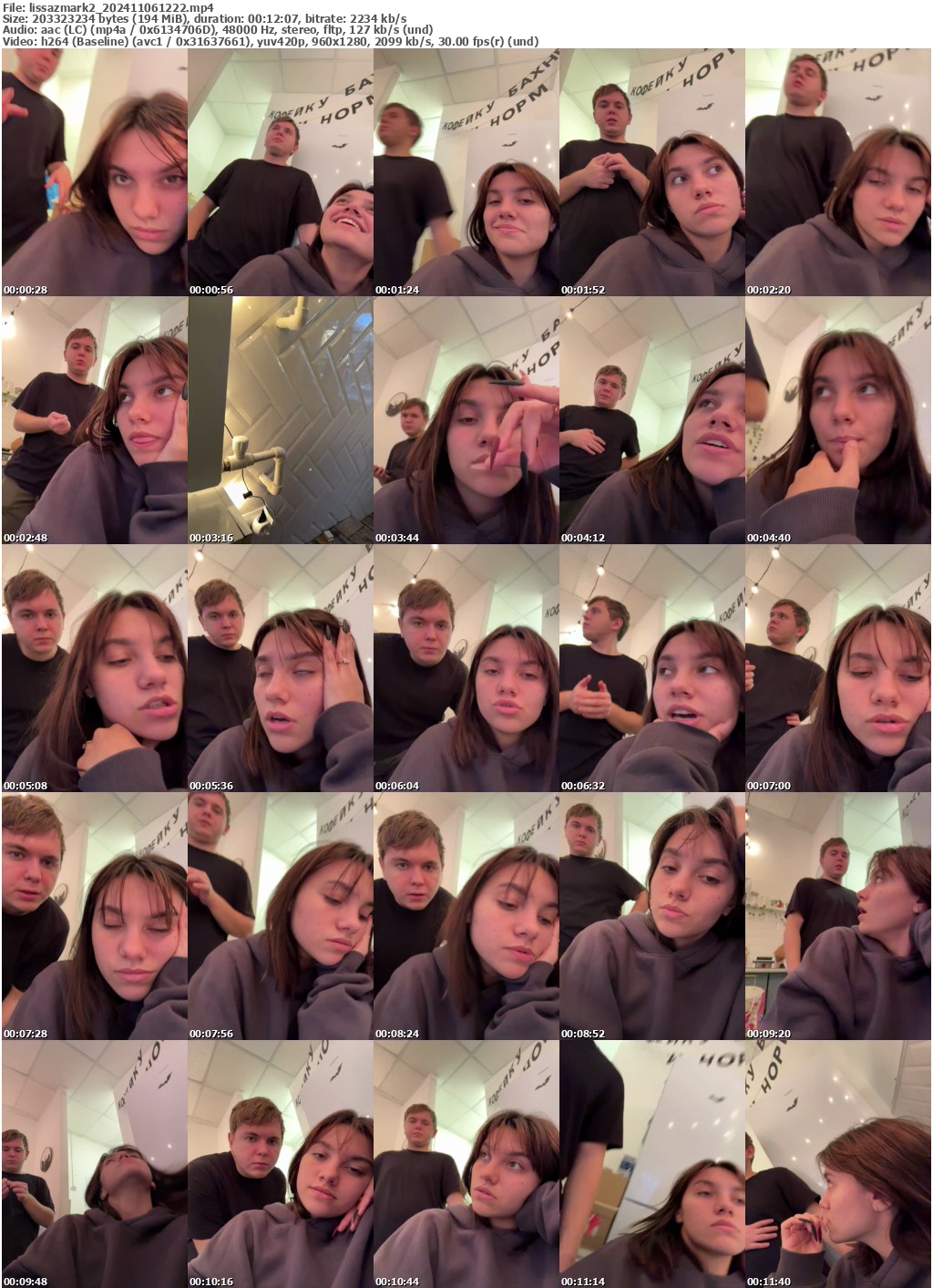 Preview thumb from lissazmark2 on 2024-11-06 @ bongacams