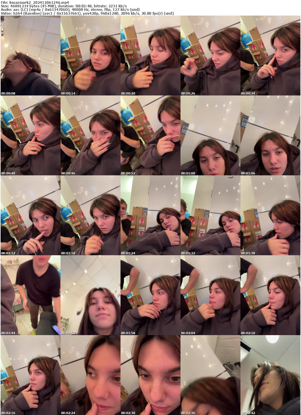 Preview thumb from lissazmark2 on 2024-11-06 @ bongacams