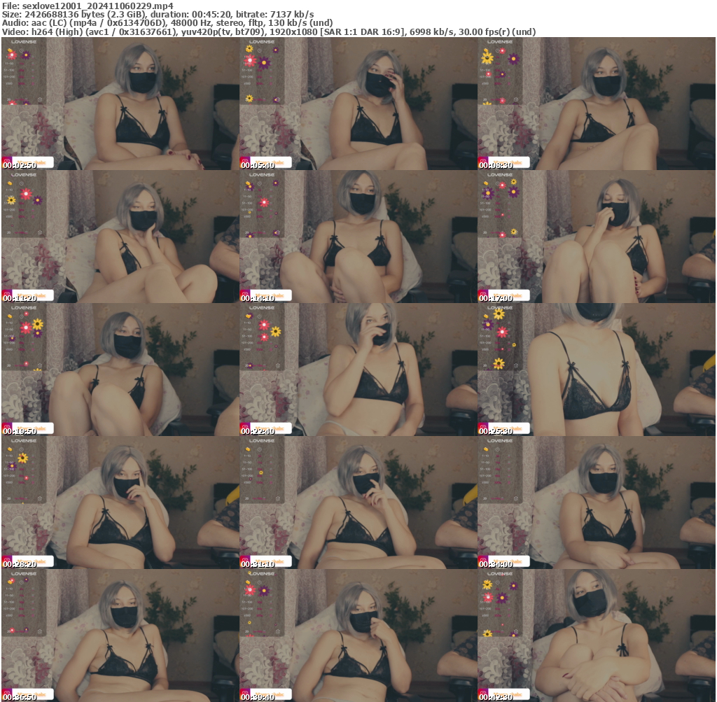 Preview thumb from sexlove12001 on 2024-11-06 @ bongacams