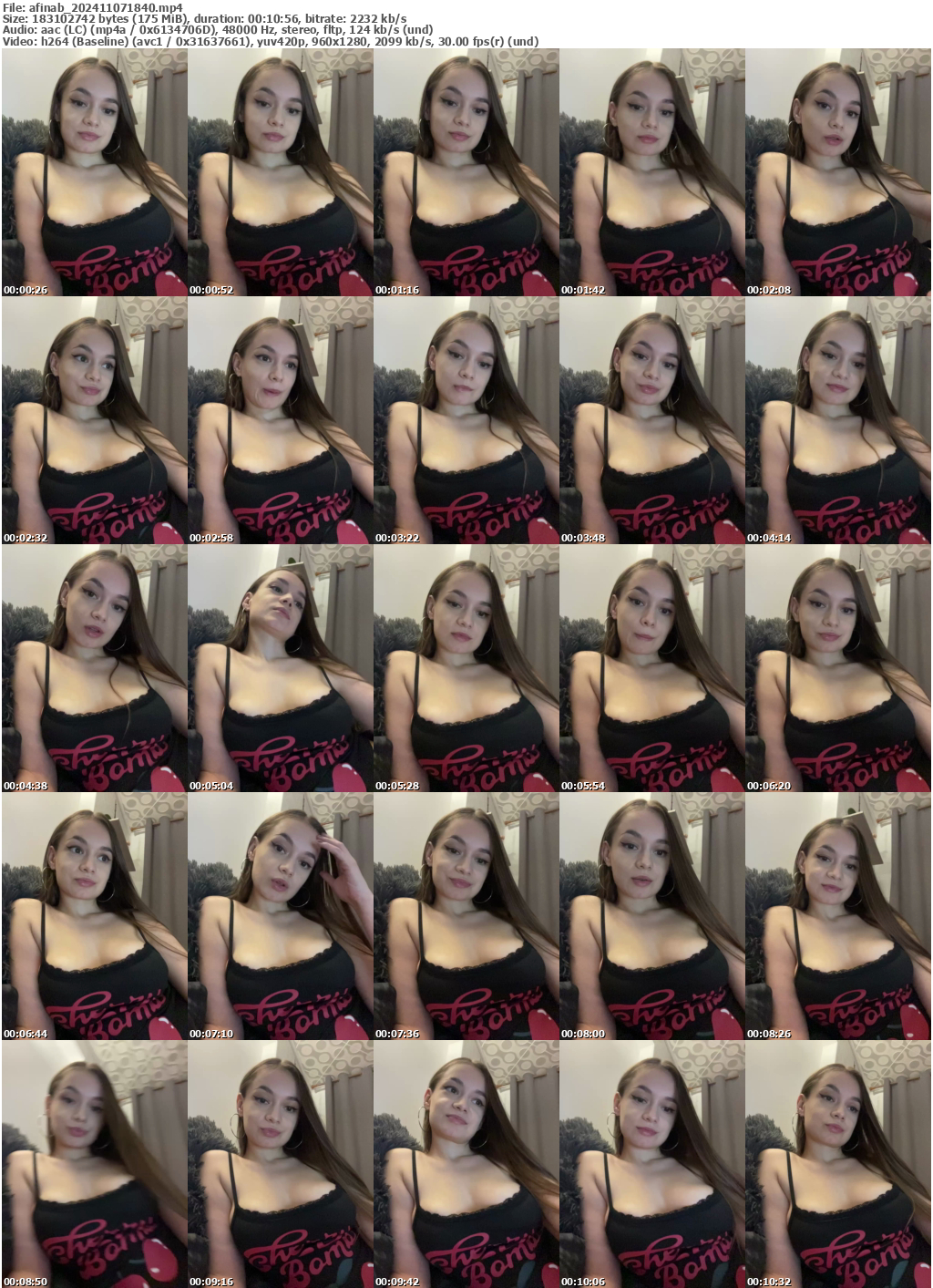 Preview thumb from afinab on 2024-11-07 @ bongacams