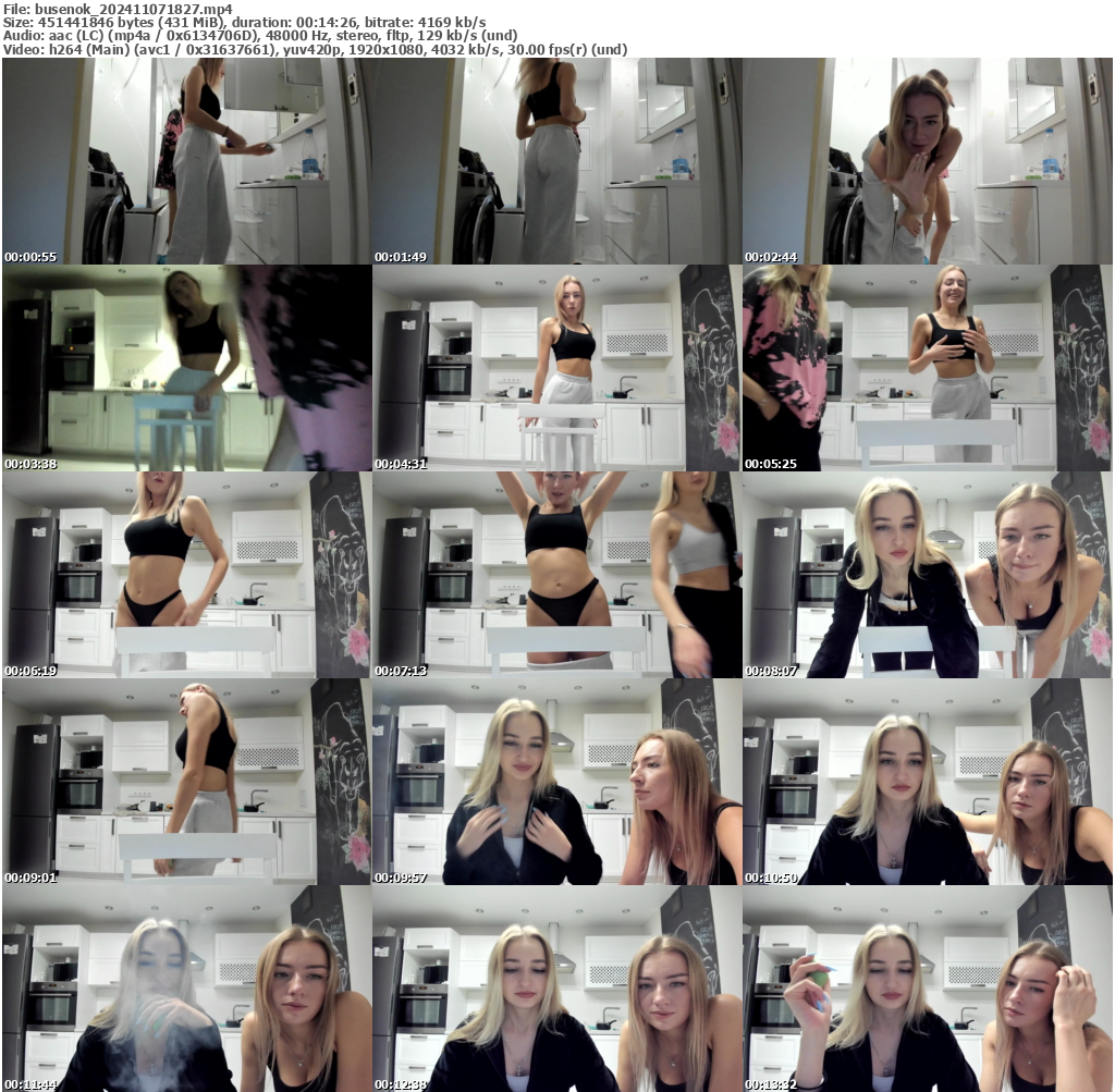 Preview thumb from busenok on 2024-11-07 @ bongacams