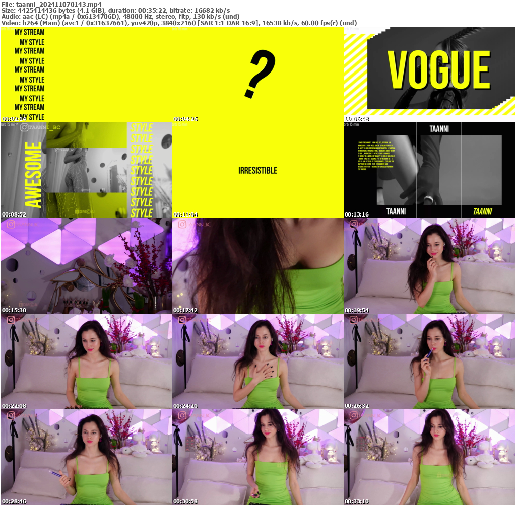 Preview thumb from taanni on 2024-11-07 @ bongacams