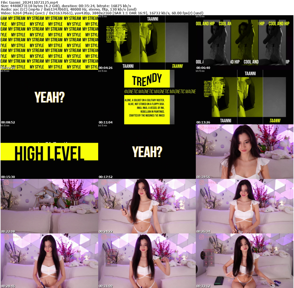 Preview thumb from taanni on 2024-11-07 @ bongacams