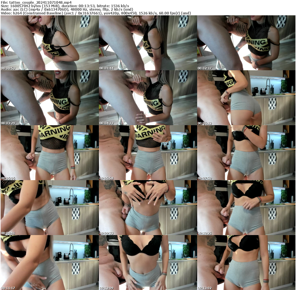 Preview thumb from tattoo_couple on 2024-11-07 @ bongacams