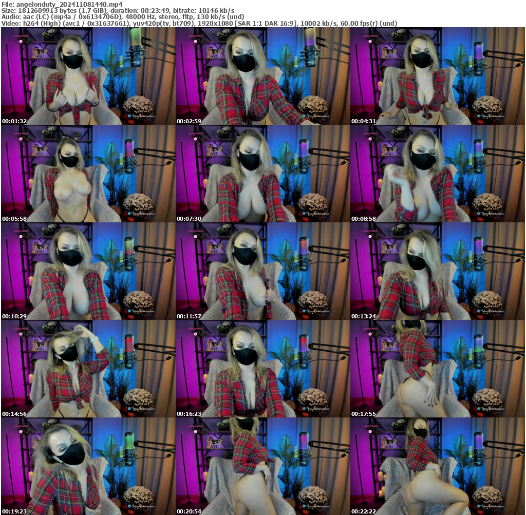 Preview thumb from angelonduty on 2024-11-08 @ bongacams