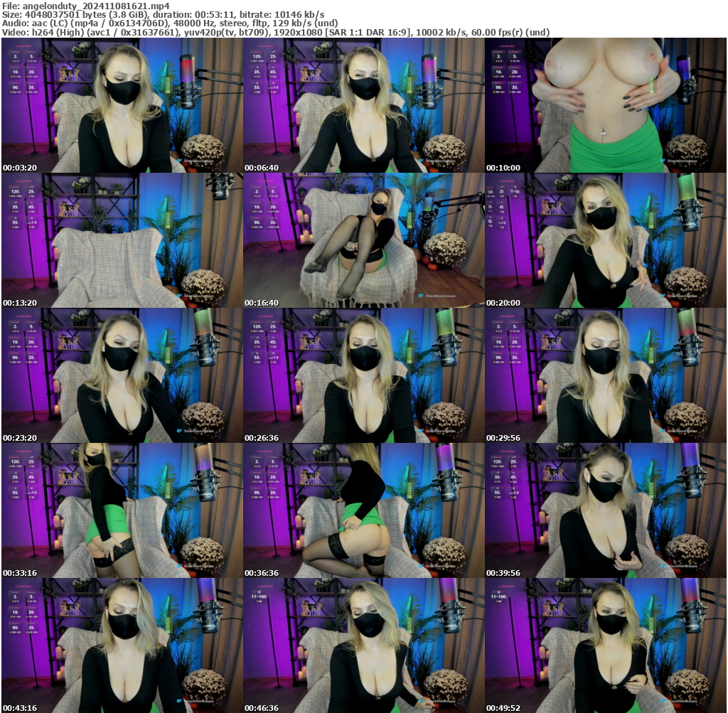 Preview thumb from angelonduty on 2024-11-08 @ bongacams