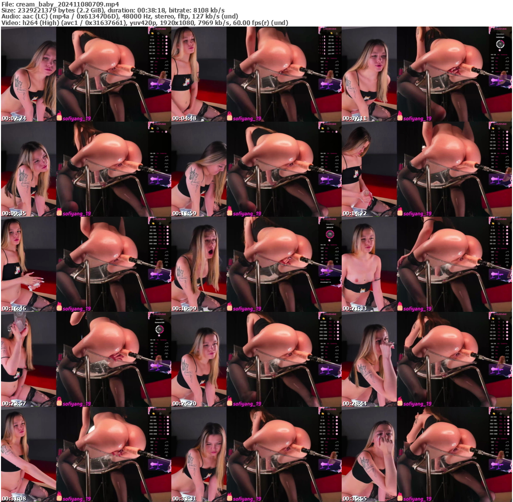 Preview thumb from cream_baby on 2024-11-08 @ bongacams