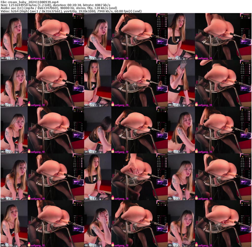 Preview thumb from cream_baby on 2024-11-08 @ bongacams