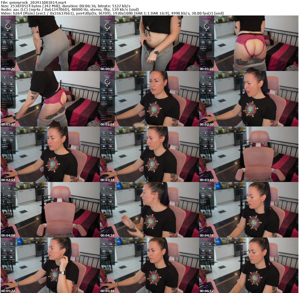 Preview thumb from gennyrock on 2024-11-08 @ bongacams