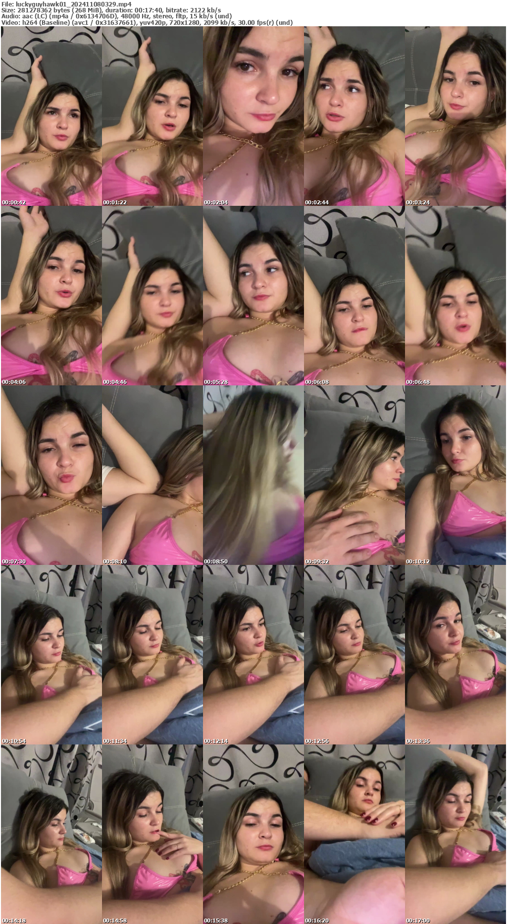 Preview thumb from luckyguyhawk01 on 2024-11-08 @ bongacams