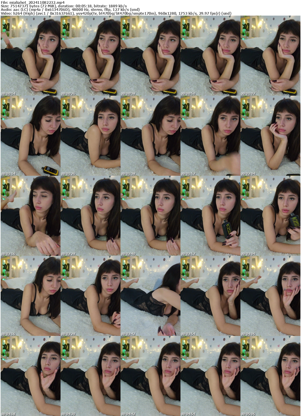 Preview thumb from mialiahot on 2024-11-08 @ bongacams