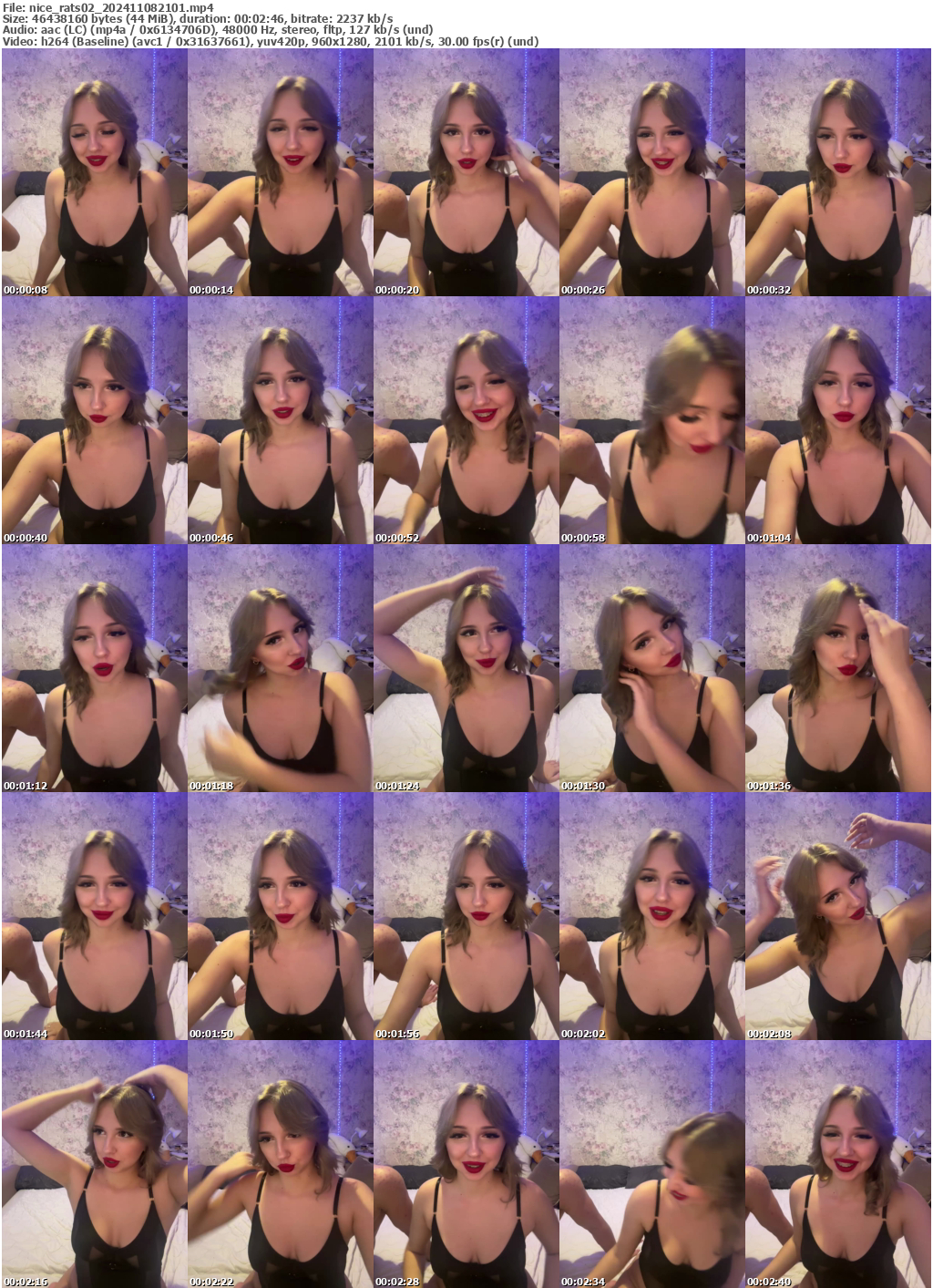 Preview thumb from nice_rats02 on 2024-11-08 @ bongacams