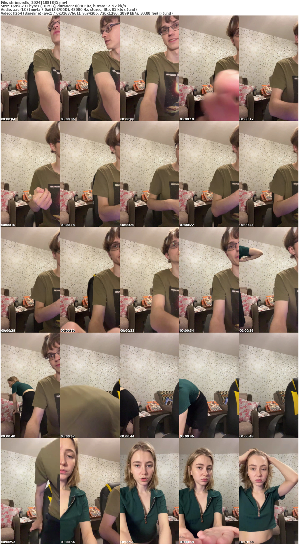 Preview thumb from shrimprolls on 2024-11-08 @ bongacams