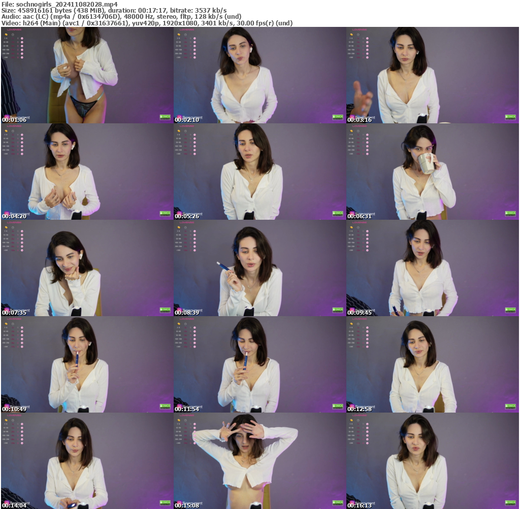 Preview thumb from sochnogirls on 2024-11-08 @ bongacams