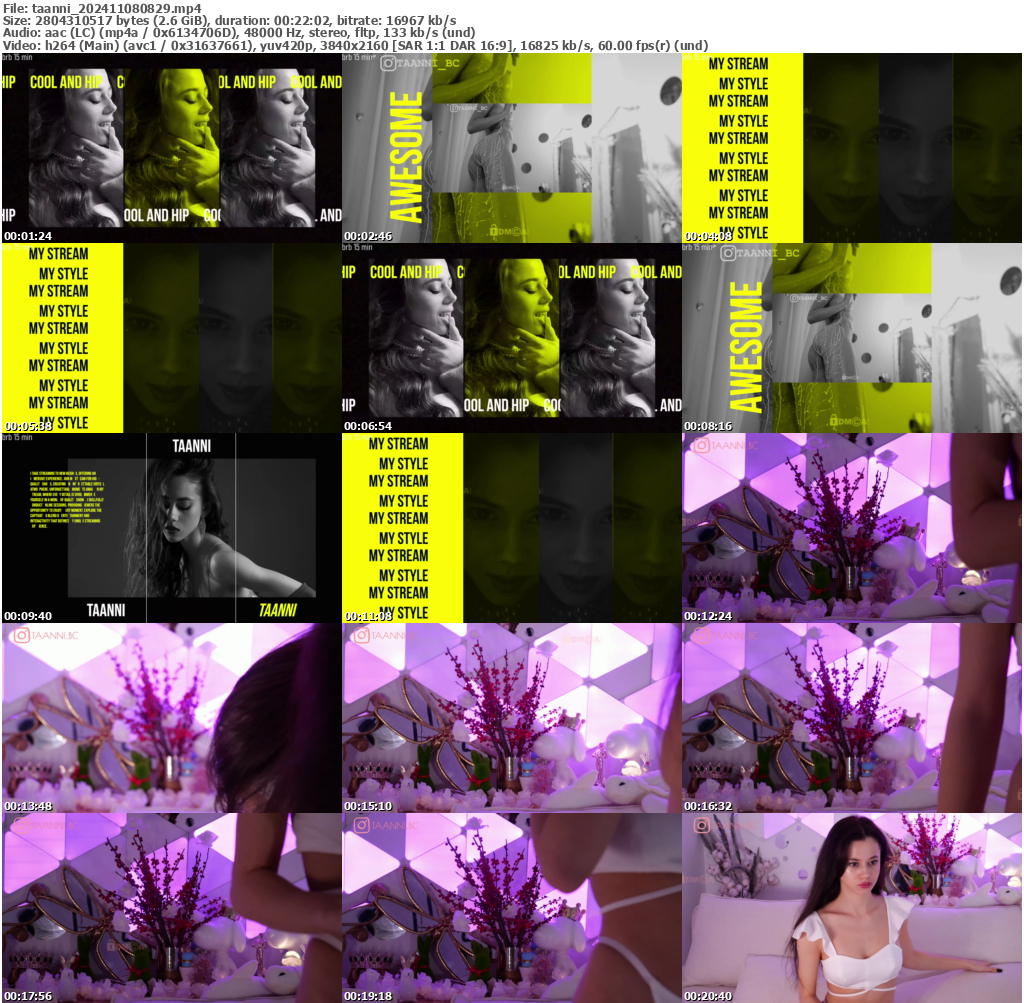 Preview thumb from taanni on 2024-11-08 @ bongacams