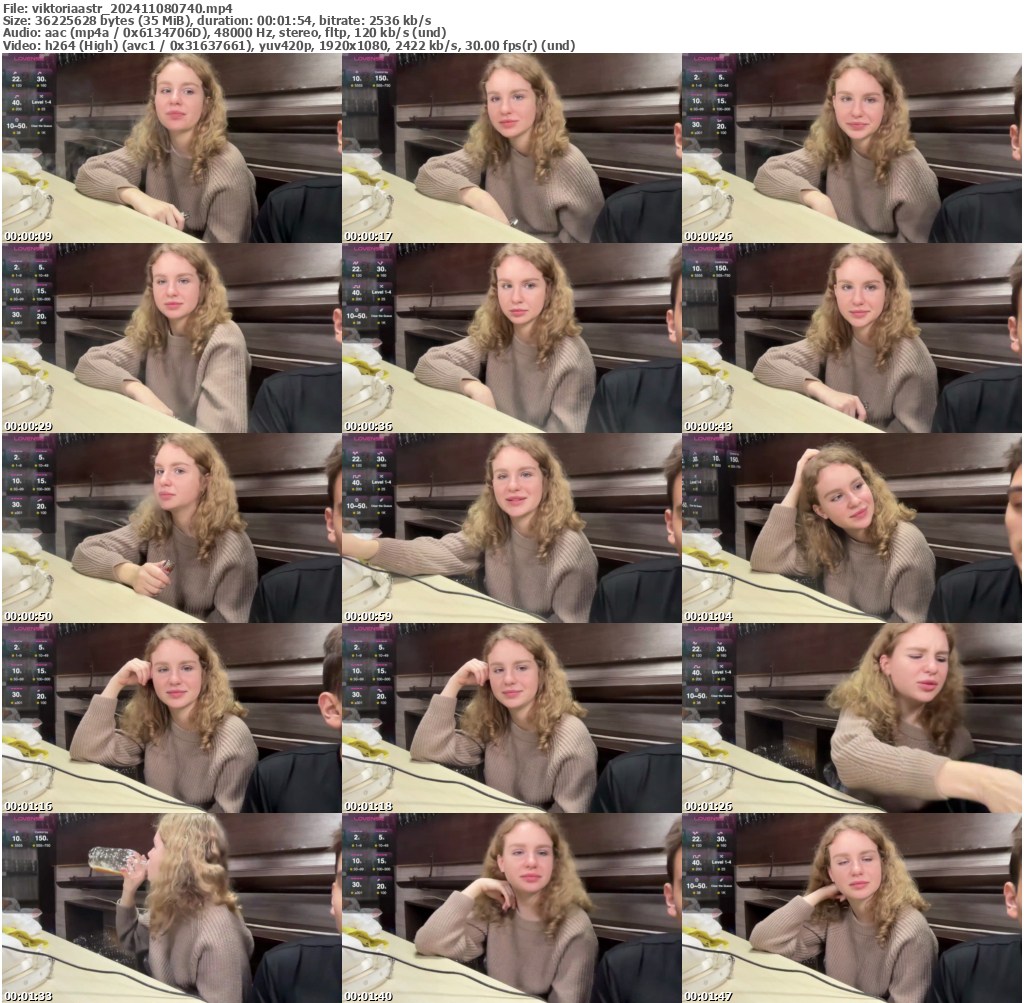 Preview thumb from viktoriaastr on 2024-11-08 @ bongacams