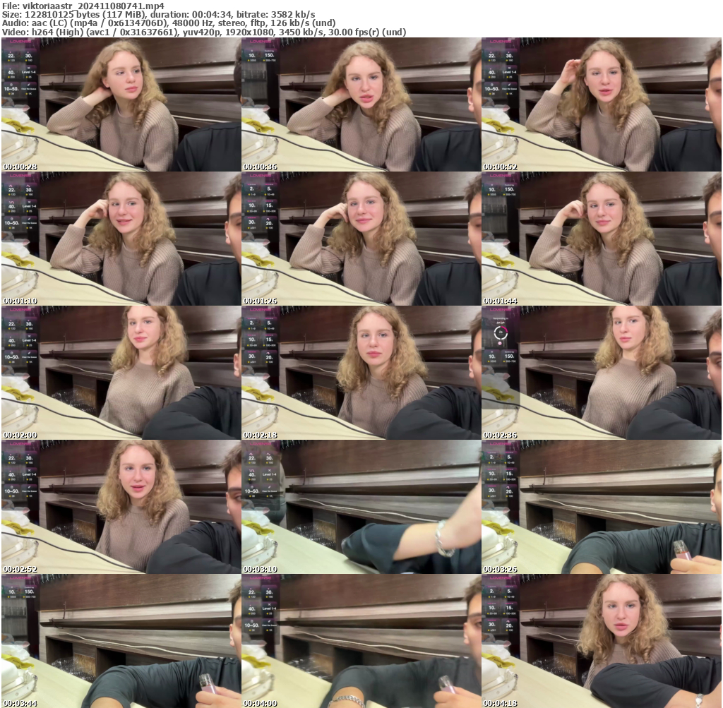 Preview thumb from viktoriaastr on 2024-11-08 @ bongacams