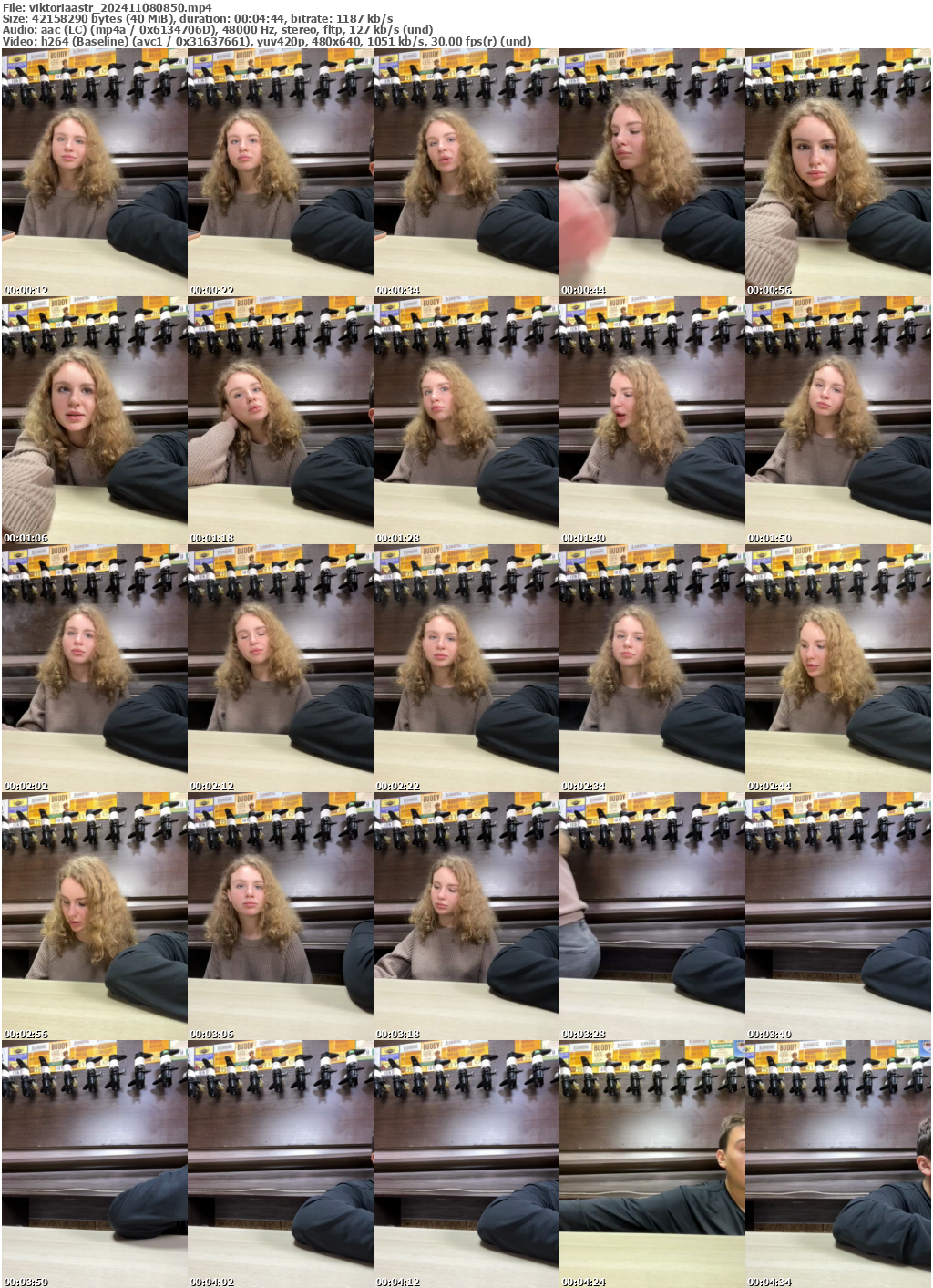 Preview thumb from viktoriaastr on 2024-11-08 @ bongacams