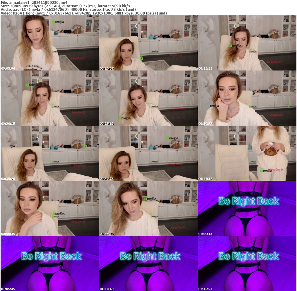 Preview thumb from annadaisy1 on 2024-11-09 @ bongacams