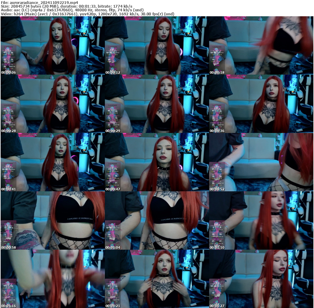 Preview thumb from auroraradiance on 2024-11-09 @ bongacams