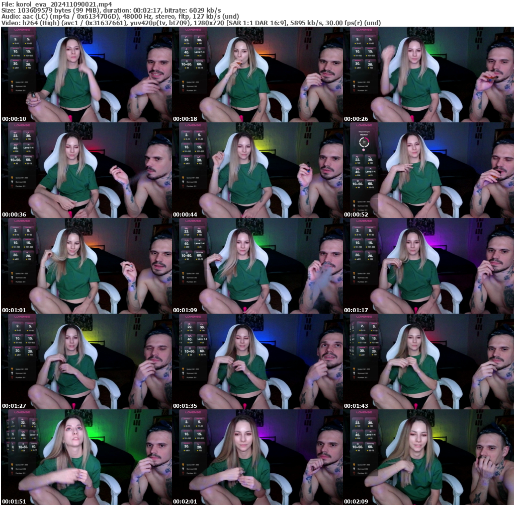 Preview thumb from korol_eva on 2024-11-09 @ bongacams