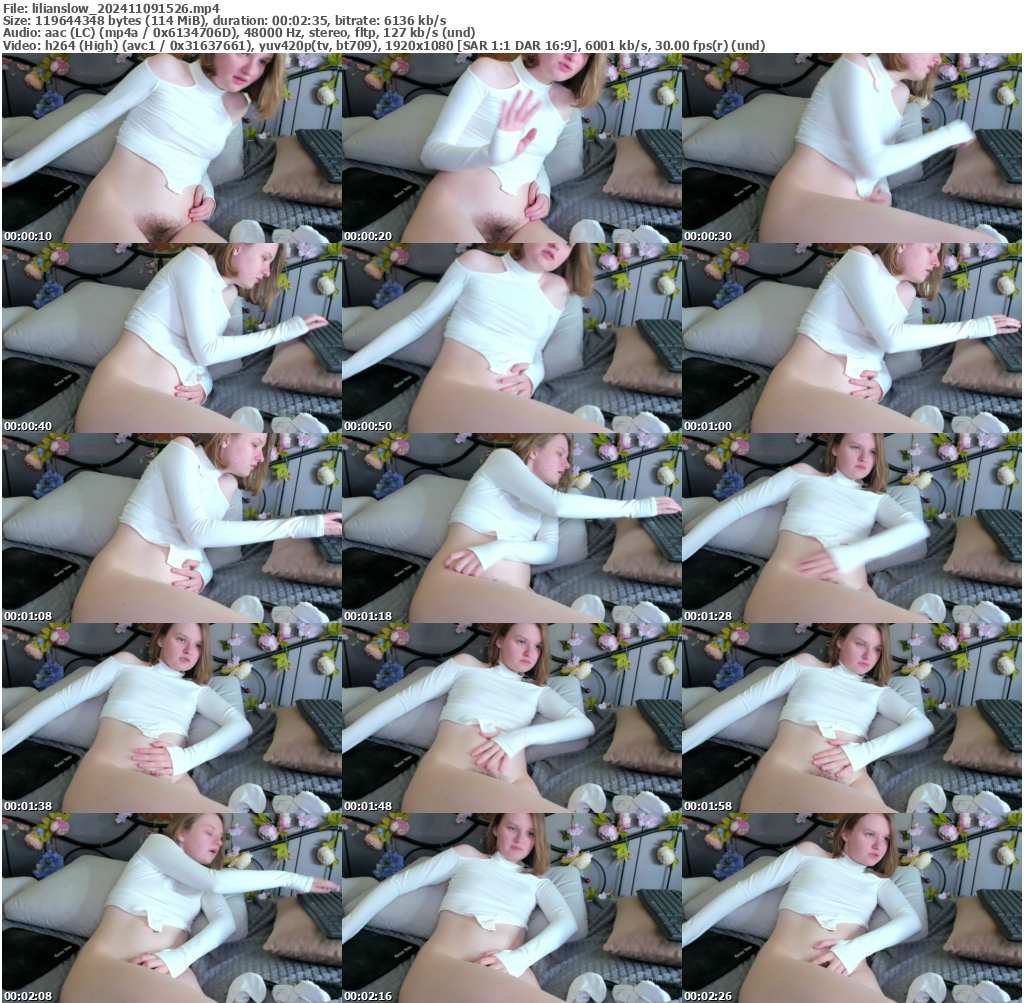 Preview thumb from lilianslow on 2024-11-09 @ bongacams