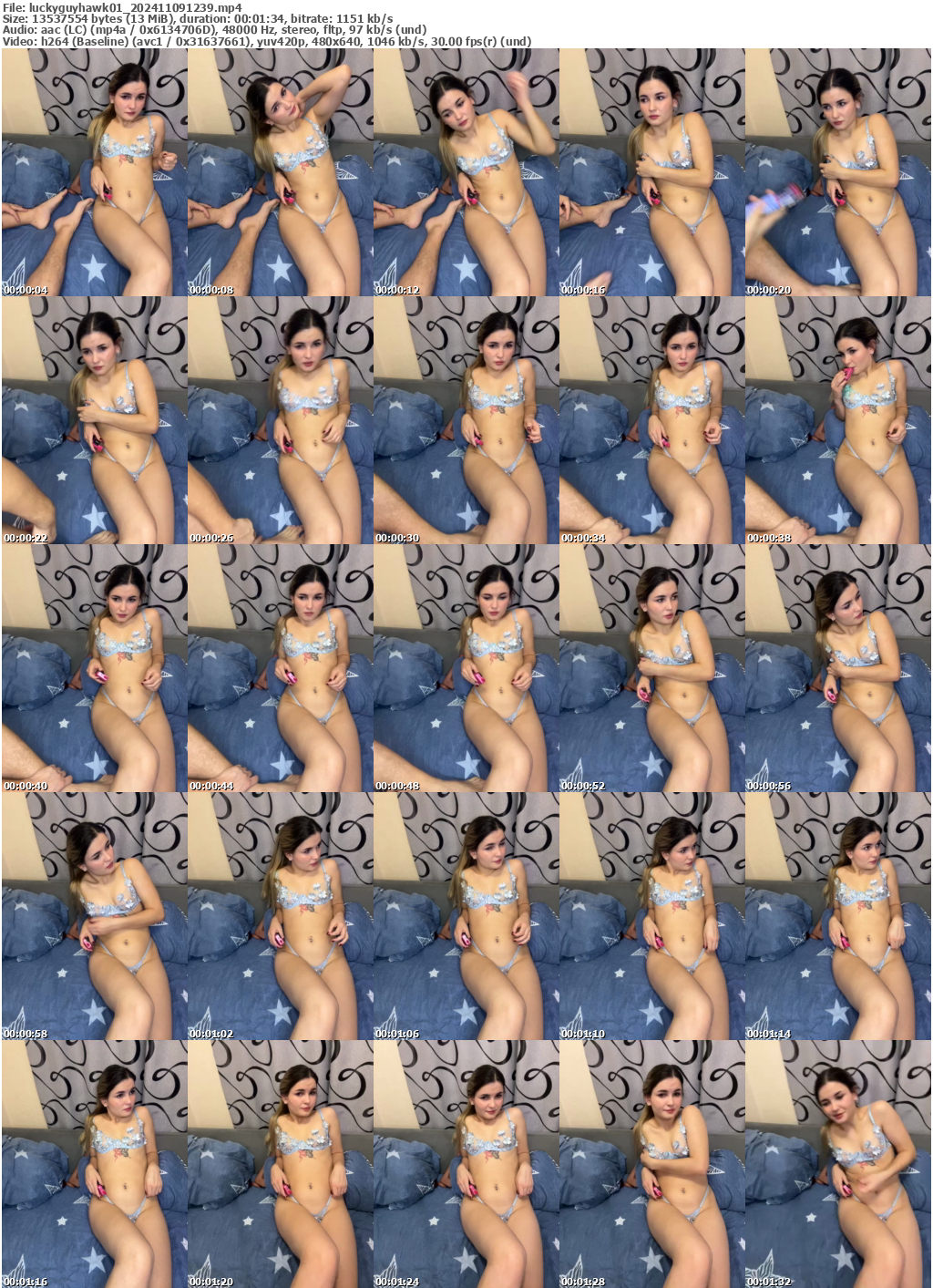 Preview thumb from luckyguyhawk01 on 2024-11-09 @ bongacams