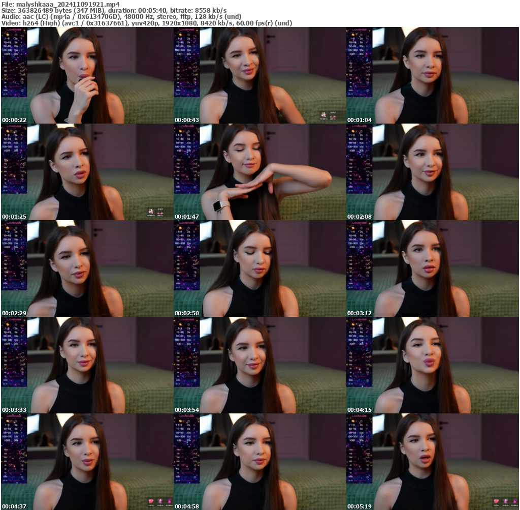 Preview thumb from malyshkaaa on 2024-11-09 @ bongacams